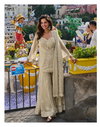 Zariya By Sayuri Mul Silk Embroiderey Work Kurti With Sharara Dupatta